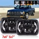 Pair 7X6 LED Headlights Hi/Lo DRL Turn Signal For 82-93 Chevy S10 Blazer GMC S15
