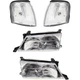 Headlight Lamp  Left-and-Right Left & Right for Toyota Avalon 1995-1997
