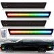 4x Dynamic RGB LED Side Marker Lights For 2015-2023 Dodge Challenger Front+Rear
