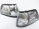 Pair Clear Corner Lights for 1988-1989 Honda Civic DX LX 4Dr Sedan Only
