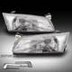 For 97-99 Toyota Camry Replacement Chrome Headlights Lamp w/LED DRL Signal LH+RH