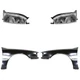 Headlights + Fender Kit Halogen For 1992-1994 Toyota Camry