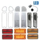 69-70 Chevy & GMC Truck LED Clear Tail Back Up Side Marker Park Light Lenses Set