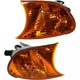 For 2001 BMW 330Ci Turn Signal Light Driver and Passenger Side Pair Amber Lens