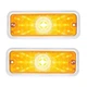 United Pacific 111108 Parking Light Front, Amber Led/Lens, 17 Le Ds, With Stainl