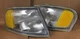 Amber Side Corner Lights Chrome Housing Lamps For 1995-1999 Nissan Sentra 200SX