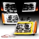 07-14 Chevy Suburban/Tahoe Avalanche Chrome LED Swtichback Projector Headlights