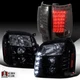 Fit 07-14 GMC Yukon Pickup Glossy Black Projector Headlight+LED Tail Lamp Smoke