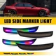 4X Dynamic RGB LED Side Marker Light For Chrysler 300 300S 2015-23 Front+Rear ER 4X Dynamic RGB LED Side Marker Light For Chrysler 300 300S 2015-23 Front+Rear ER