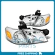 Headlights Euro Chrome Housing Amber Corner Lights for Chevy Venture 1997-2005