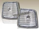 1992-1996 FORD F-150/F-250/BRONCO CHROME SIDE MARKER CORNER LIGHTS SIGNAL LAMPS