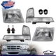Fit For Ford Ranger 1998-2000 HeadLights Corner Bumper Lamps CLEAR