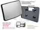 Lower Non-Heated Tow Mirror Glass For F250 F350 F450 F550 2013-2016 Driver Side