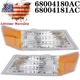 A Pair For 2007-17 Jeep Patriot Parking Light Turn Signal Directional Lamp Front