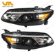 Headlight For Chevy Malibu 2016 2017 2018 Halogen Black Housing Right&Left LH+RH