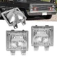 Pair For Chevy GMC Pickup Truck Chrome Turn Signal Side Corner Marker Lights