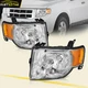 Pair of For Ford Escape 08-12 Headlights Assembly Driver + Passenger Side