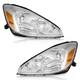 WEELMOTO Headlights For 2004-2005 Toyota Sienna CE/LE/XLE Chrome Left+Right 