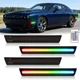 4x RGB Fender LED Side Marker Lights For Dodge Challenger 2015-2023 Multi Color