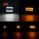 Smoke Switchback LED Front Bumper DRL Turn Signal Lights For 2003-2009 Hummer H2