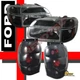 98-01 Ford Explorer Black Headlights Parking Lights & Dark Smoke Tail Lights