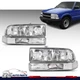Fit For 1998-2005 Chevy S10 Blazer Chrome Clear Corner Headlights+bumper Lamps 
