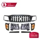 Grille Assembly + Headlights Kit For 2001-2004 Toyota Tacoma