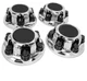 4pcs for Chevy Silverado 1500 1500 2500 3500 HD-Replacement Tahoe Gloss Silver