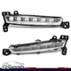 Fog Lights Fog Lamps w/Bulb LED Left+Right Side Fit For 2017-2020 Lincoln MKZ