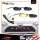 4PCS LED Front Grill Lights smoke lens Amber Light Kit for Toyota RAV4 2019-2022