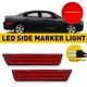 For 2011-2014 Dodge Charger Red Lens LED Rear Bumper Side Marker Light Lamp 2x A For 2011-2014 Dodge Charger Red Lens LED Rear Bumper Side Marker Light Lamp 2x A
