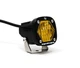 Baja Designs S1 Amber Wide Cornering LED Light w/ Mounting Bracket Single - 3...