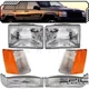 Combo Halogen 6-Piece fits JEEP 97-98 GRAND CHEROKEE