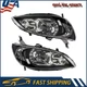 Headlight Assembly For 2004-2005 Honda Civic 1.3L/1.7L Halogen Black Clear