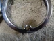 Park Light Lens Bezel, Square Edge SS Original.  53-62 Corvette