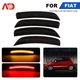Smoke Lens Amber/Red Full LED Wheel Arch Side Marker Lights For 2011-19 Fiat 500