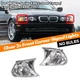 For BMW 3 Series E46 2DR 1999-2001 2X Clear Turn Signal Corner Light Lens Cover