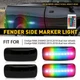 4X Smoked RGB LED Side Marker Fender Light For Dodge RAM 2500HD 3500HD 2010-2018