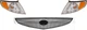 SOLARA 99-01 GRILLE ASSEMBLY 3-pc Kit with Corner Light