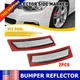 Clear Side Lens Light Marker Front Bumper Reflectors For 2012-2015 BMW F31 F30