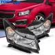Pair LH RH For Chevy Cruze Headlight Assembly 1.4L 1.8L 2011-2015 Black Housing