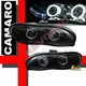 Black G3 Super Bright Halo Projector Headlights For 98-02 Chevy Camaro