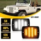 Pair Front LED Turn Parking Signal Lamp For Jeep YJ Wrangler 1987-95 56001378