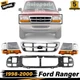 Grille Assembly Corner Light Kit For 1998-2000 Ford Ranger Headlamp Header Panel