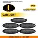 5-50x Smoke LED Cab Roof Marker Amber Light Assy Fit Freightliner Cascadia 2018+