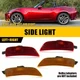 Red Amber Lens 4x LED Side Marker Smoke Light Fit 16-2023 MAZDA MX-5 Miata H