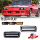 2PC Switchback LED Front Turn Signal Corner DRL Light For 1985-1992 Chevy Camaro
