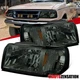 Fit 1993-1997 Ford Ranger Smoke 2in1 Headlights Corner Signal Lamps Left+Right