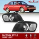 Black Clear Halogen Corner Lights Lamps LH+RH For 1998-2000 Toyota Corolla E110