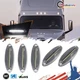 For Freightliner Cascadia 2008-24 CLEAR Lens Top Roof Marker White LED Lights 5x